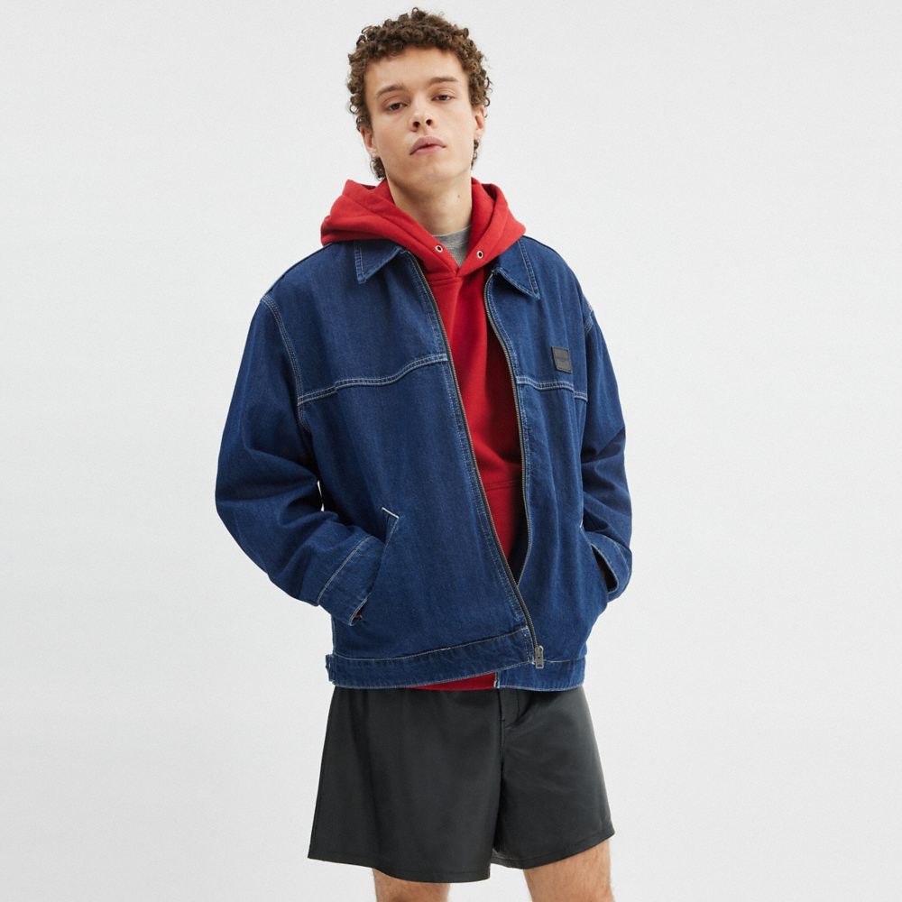Coach Denim Work Jacket Dark Wash