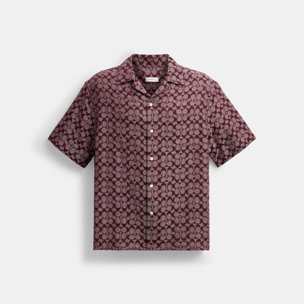 Coach Signature Camp Shirt Currant