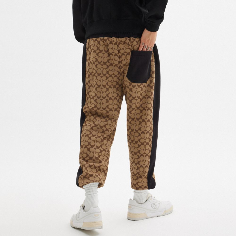 Coach Signature Sweatpants Khaki Signature