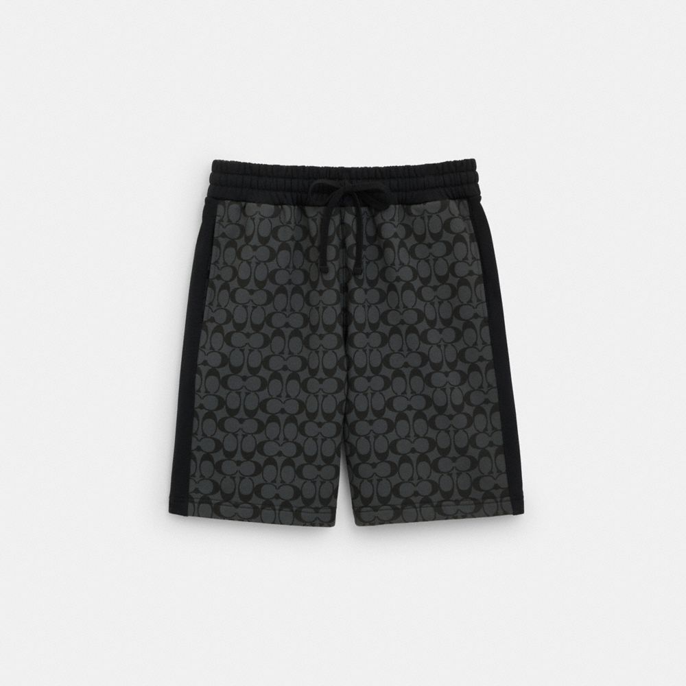 Coach Signature Shorts Charcoal Signature