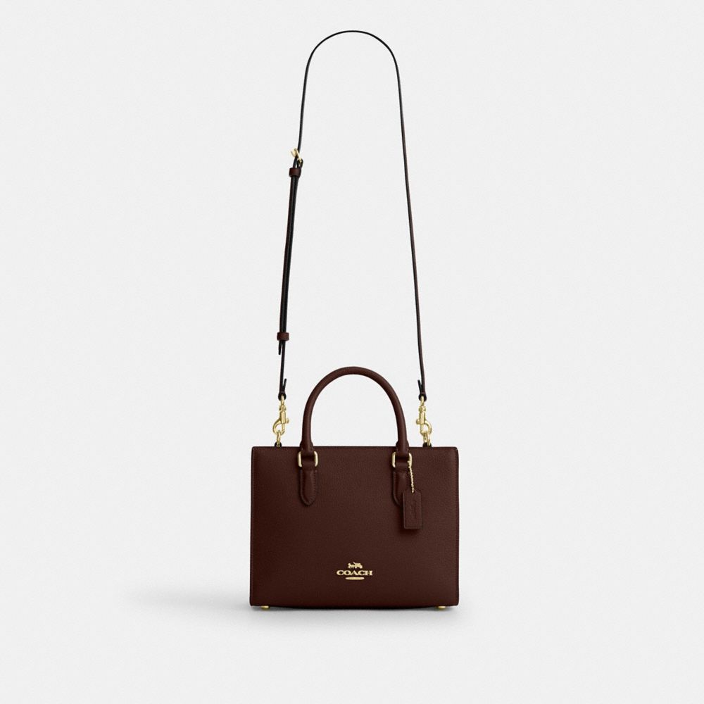 Coach Maggie Small Tote Bag Gold Maple