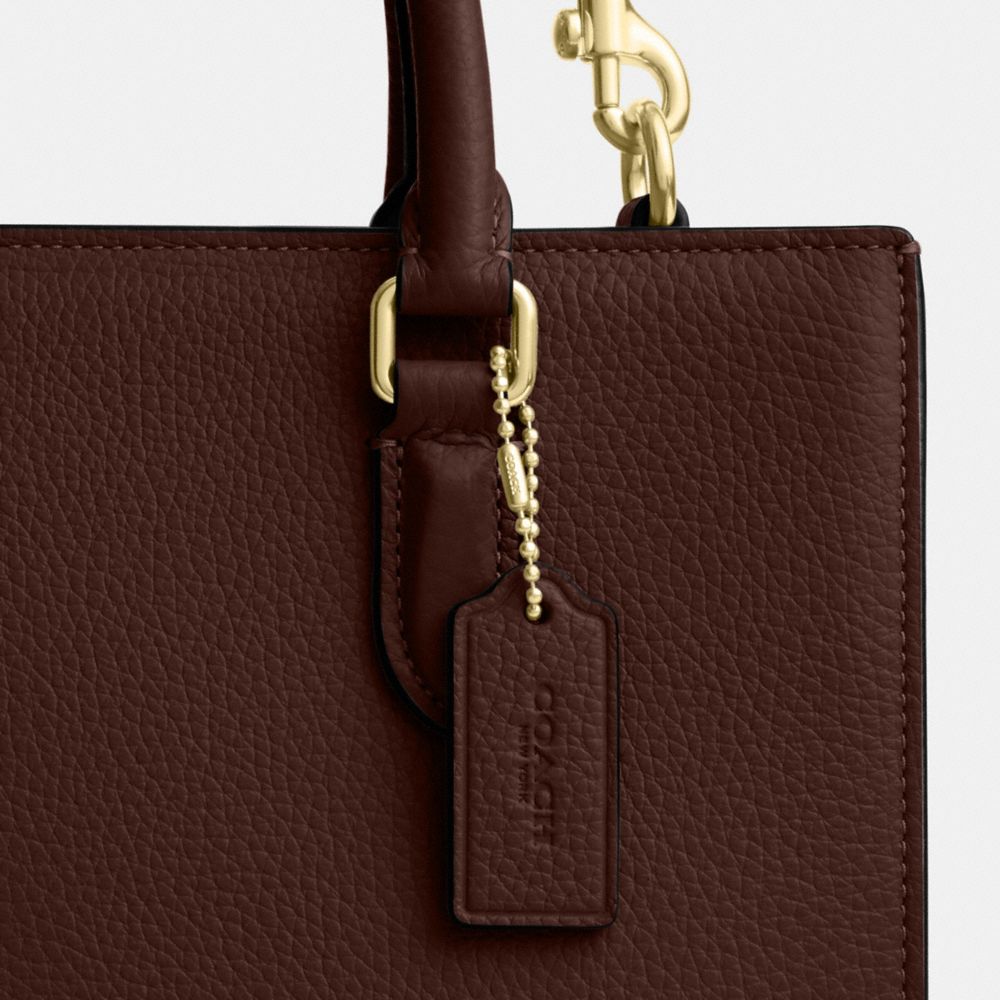 Coach Maggie Small Tote Bag Gold Maple