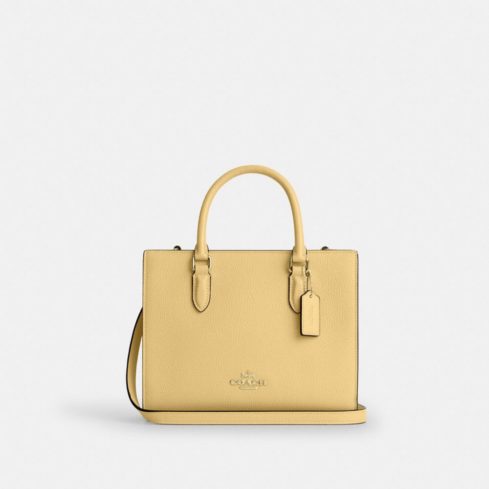 Coach Maggie Small Tote Bag Gold Vanilla