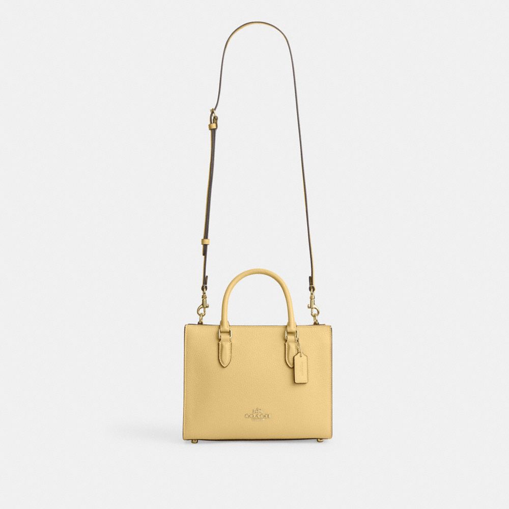 Coach Maggie Small Tote Bag Gold Vanilla