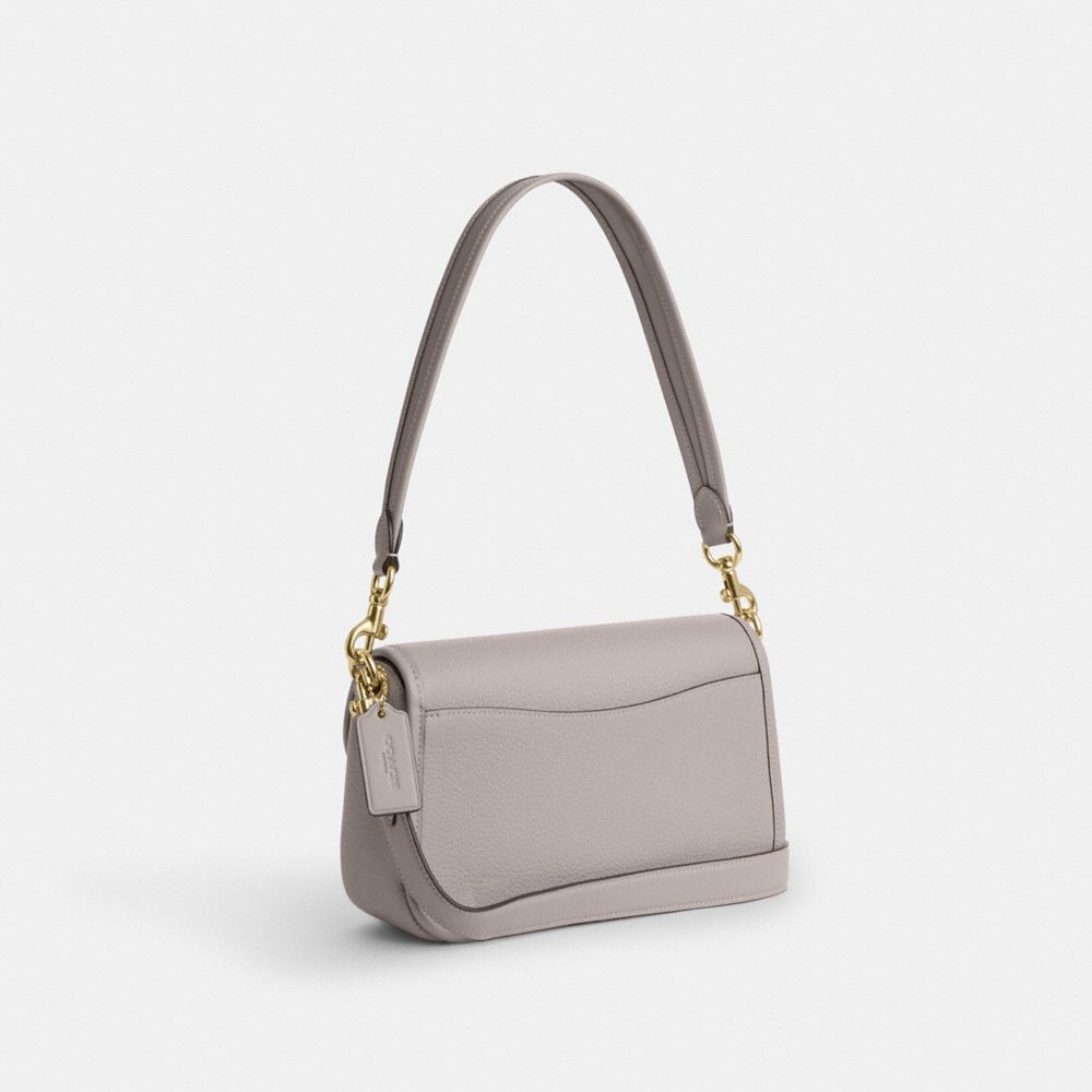 Coach Hadley Shoulder Bag Gold Grey Birch