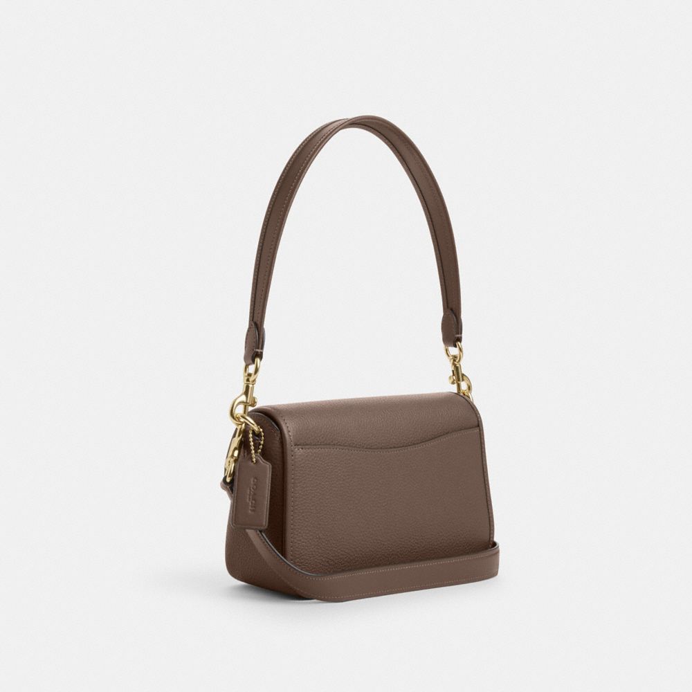 Coach Hadley Shoulder Bag Gold Dark Stone