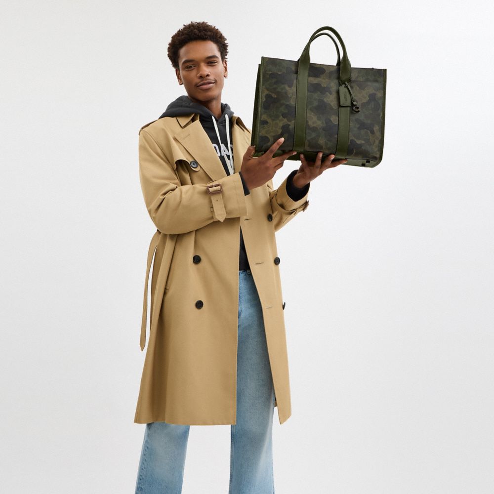Coach Wesley Tote In Signature Camo Print Signature Camo