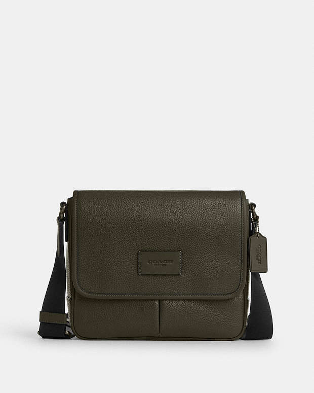 Sprint Map Bag 25 Pebbled Leather-Qb-Uniform Green Pebbled Leather-Qb-Uniform Green