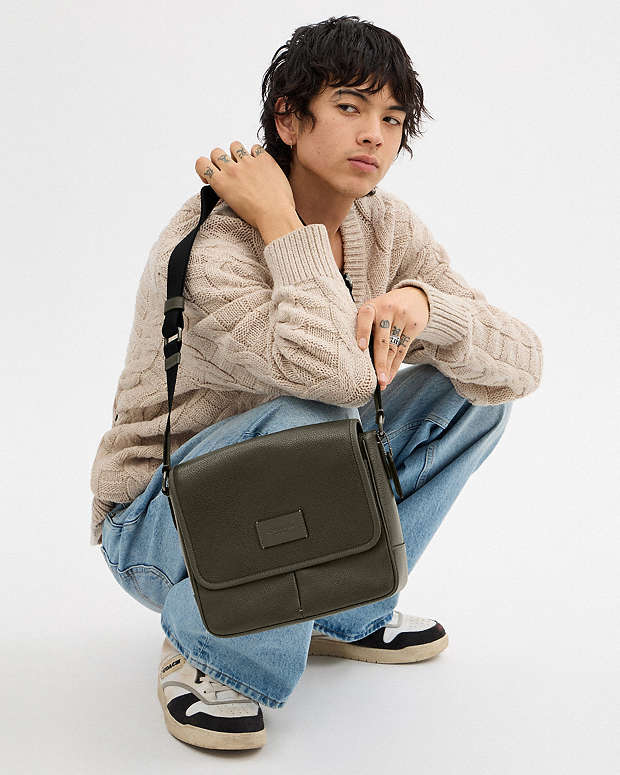 Sprint Map Bag 25 Pebbled Leather-Qb-Uniform Green Pebbled Leather-Qb-Uniform Green