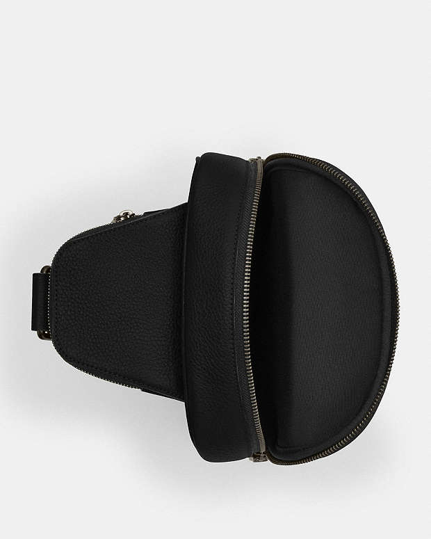 Ethan Pack Pebbled Leather-Gunmetal-Black Pebbled Leather-Gunmetal-Black