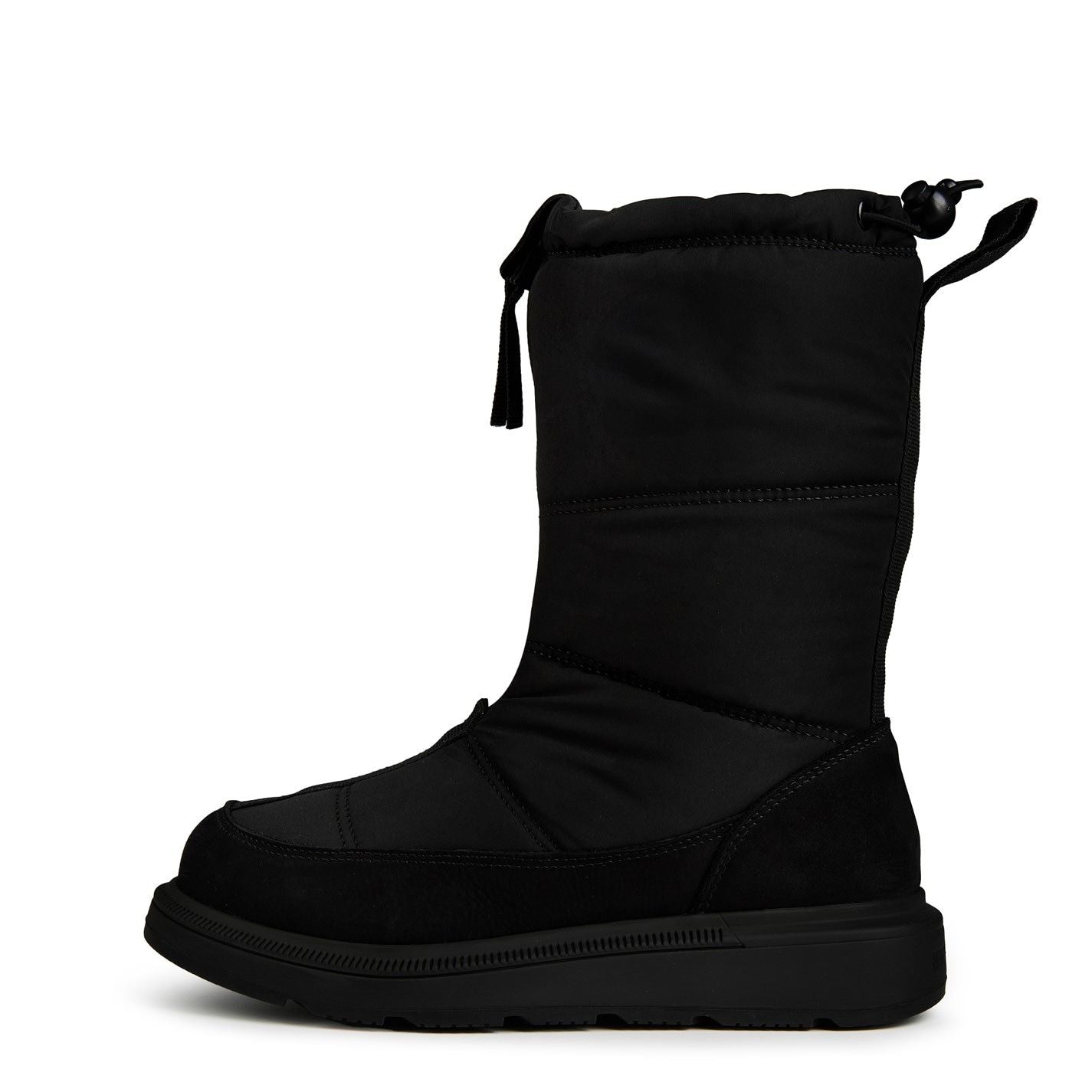 Cypress Fold-Down Puffer Boots Black