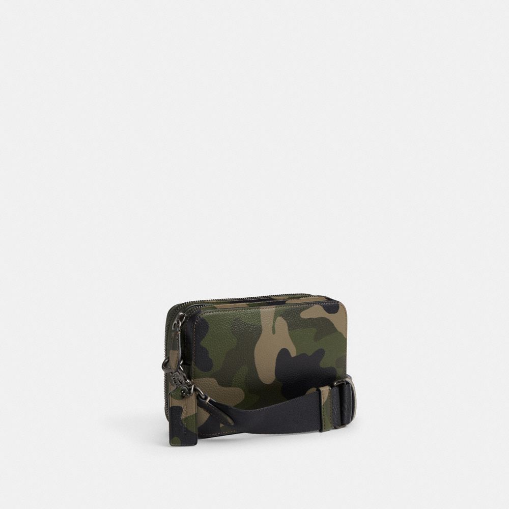 Coach Charter Crossbody Bag 19 With Camo Print And Coach Graphic Camo
