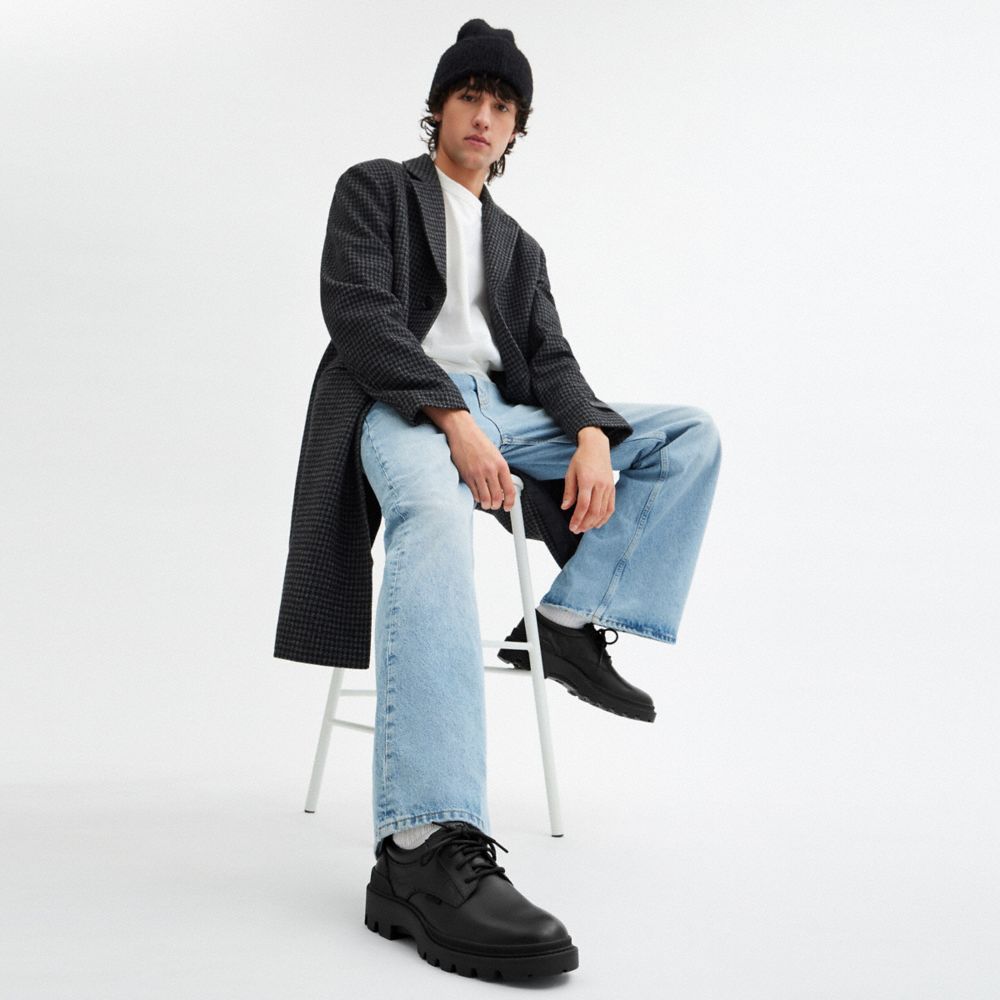 Men's Coach Cameron Derby In Signature Leather Black