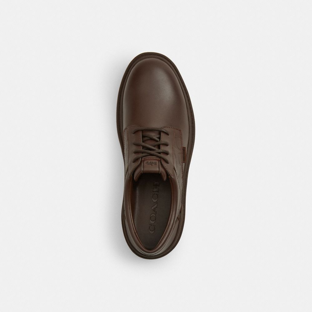 Men's Coach Cameron Derby In Signature Leather Maple