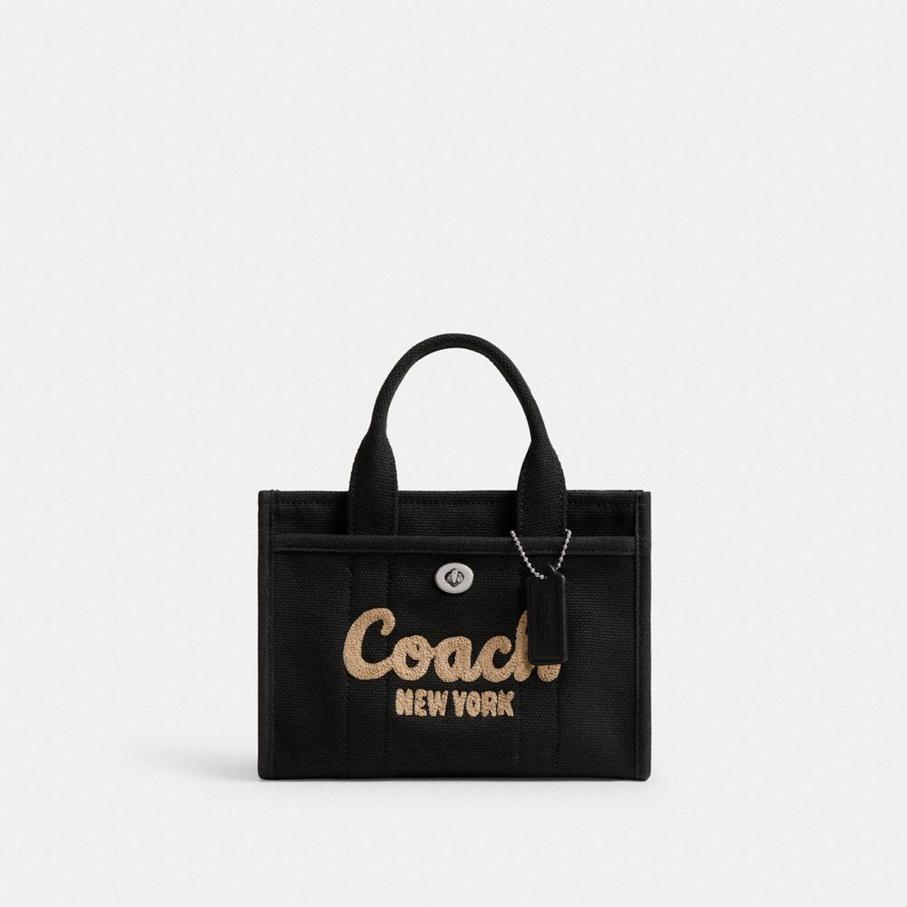 Coach Cargo Tote Bag 20 Silver Black