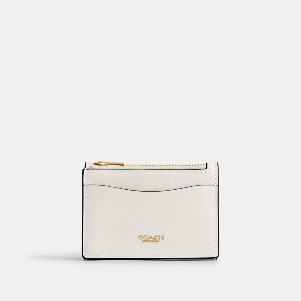 Coach Essential Card Holder Wallet Brass Chalk