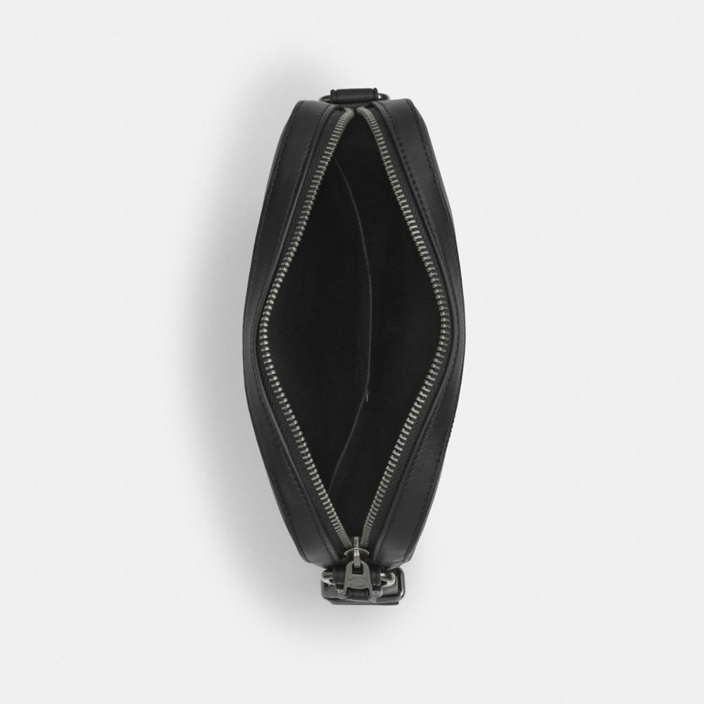 Coach Houston Flight Bag In Signature Canvas Gunmetal Charcoal Black