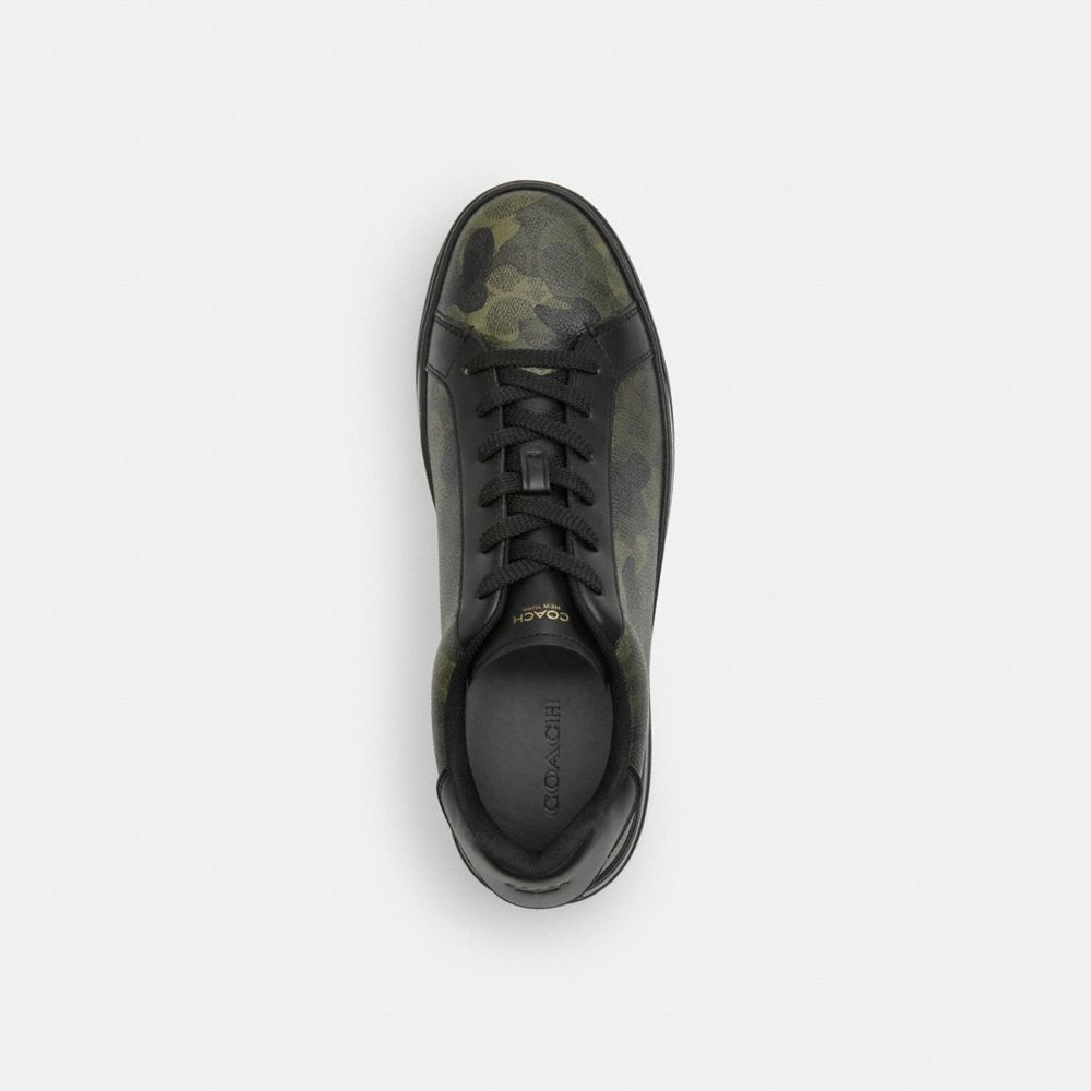 Coach High Line Sneaker In Signature Camo Print Camo