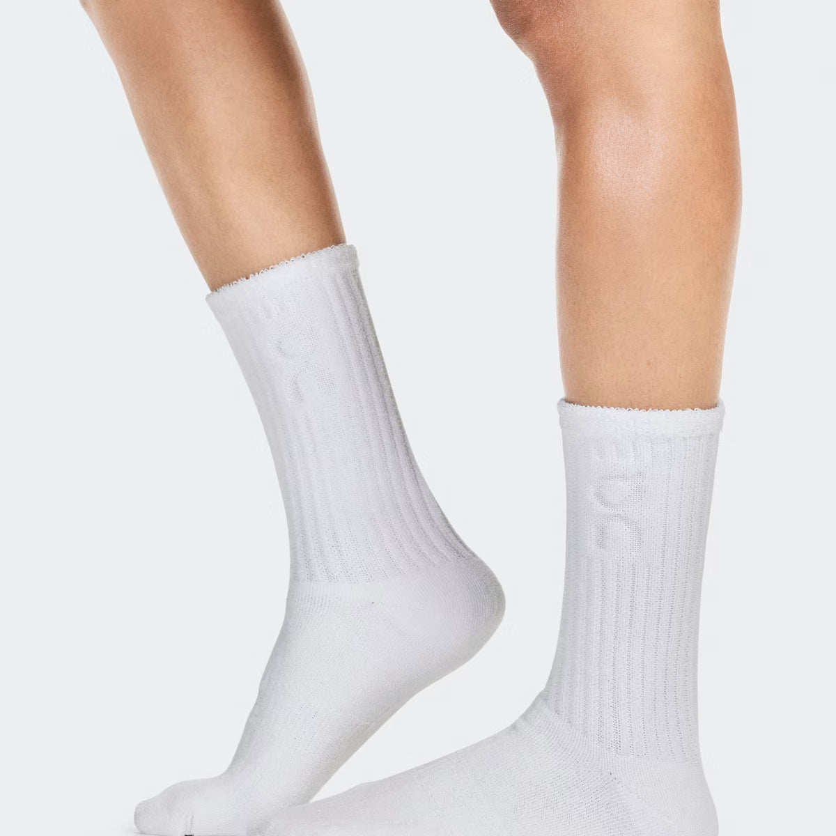 On Terry Sock High White