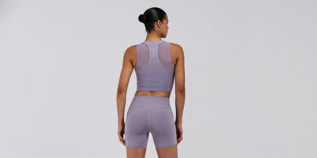 Bandit Womens Stamina V Lyra Race Crop Violet Fog