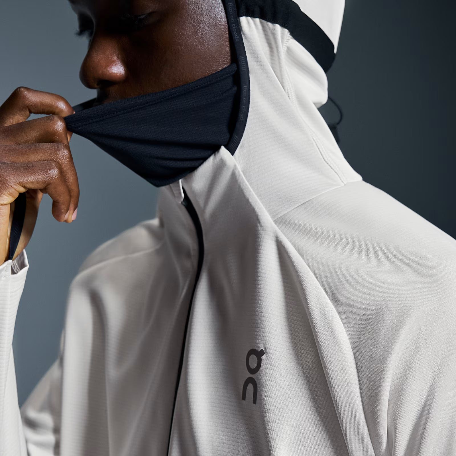 On Climate Zip Hoodie Silver