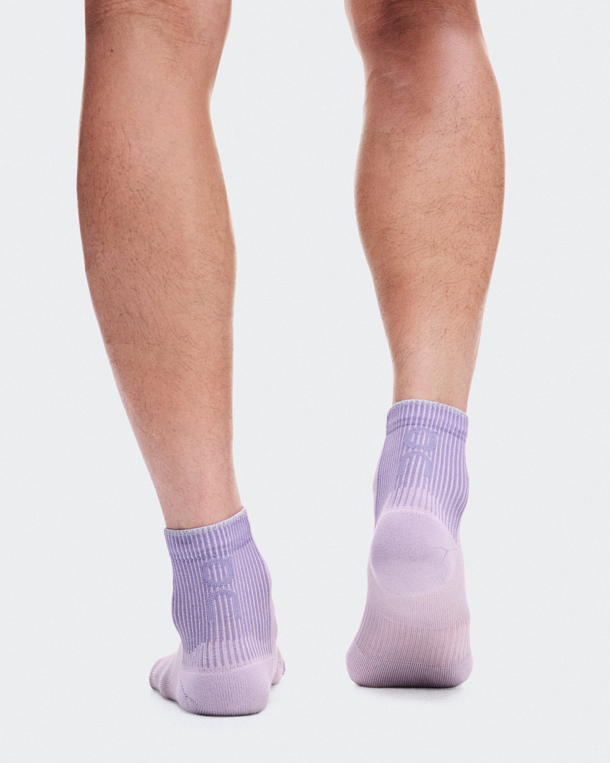 On Performance Run Sock Mid Foxglove | Mallow