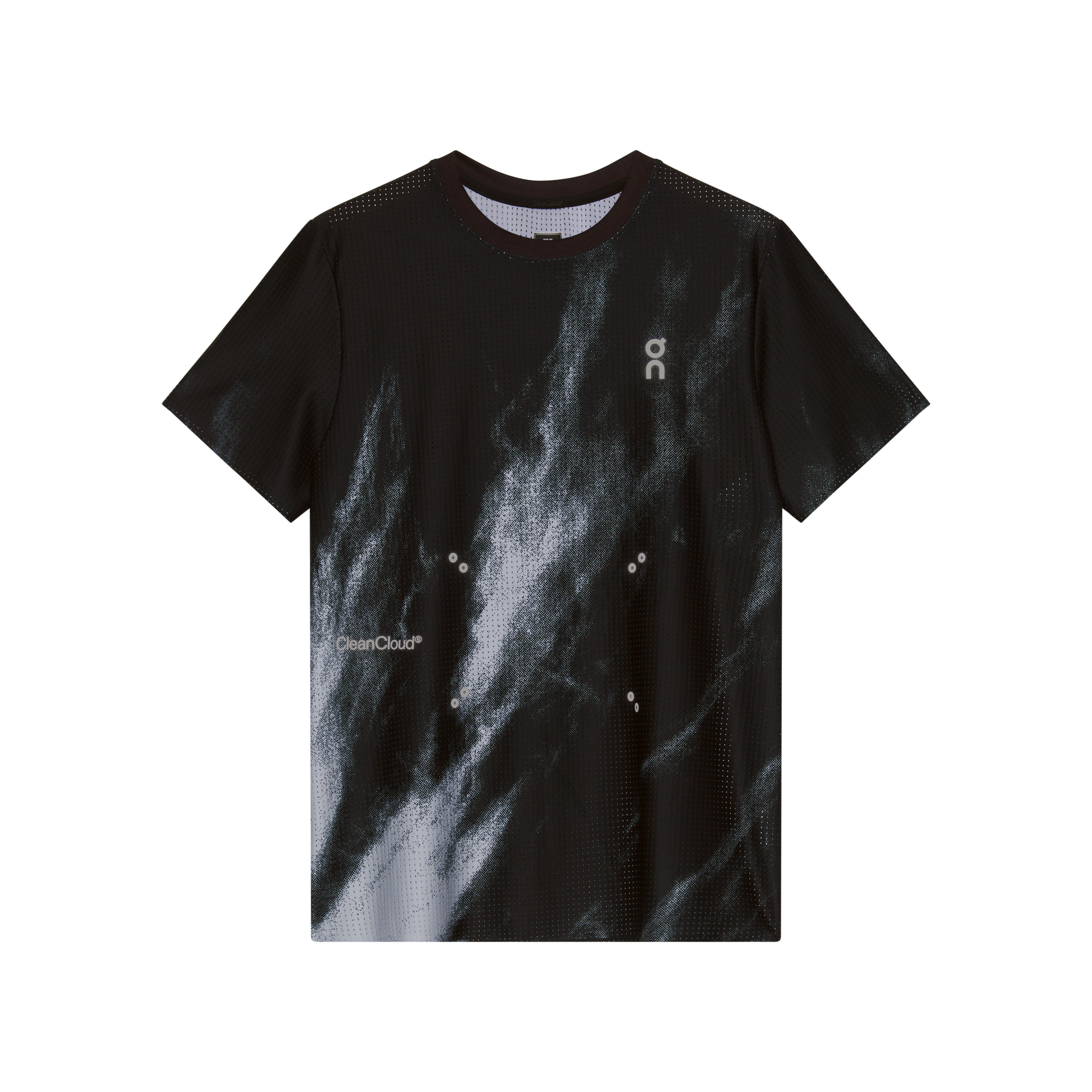 On Pace Mesh-T Black | Glacier