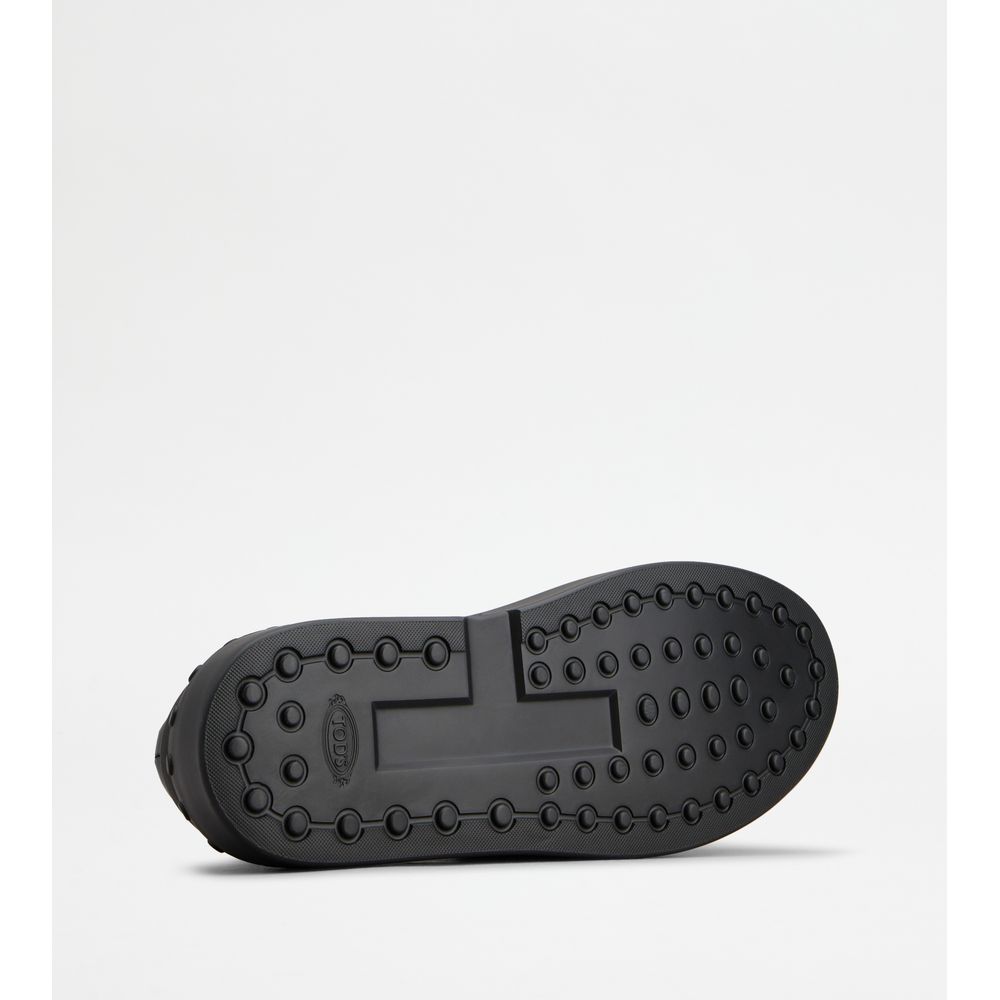 Tods No_Code X In Leather And Technical Fabric Black Mens
