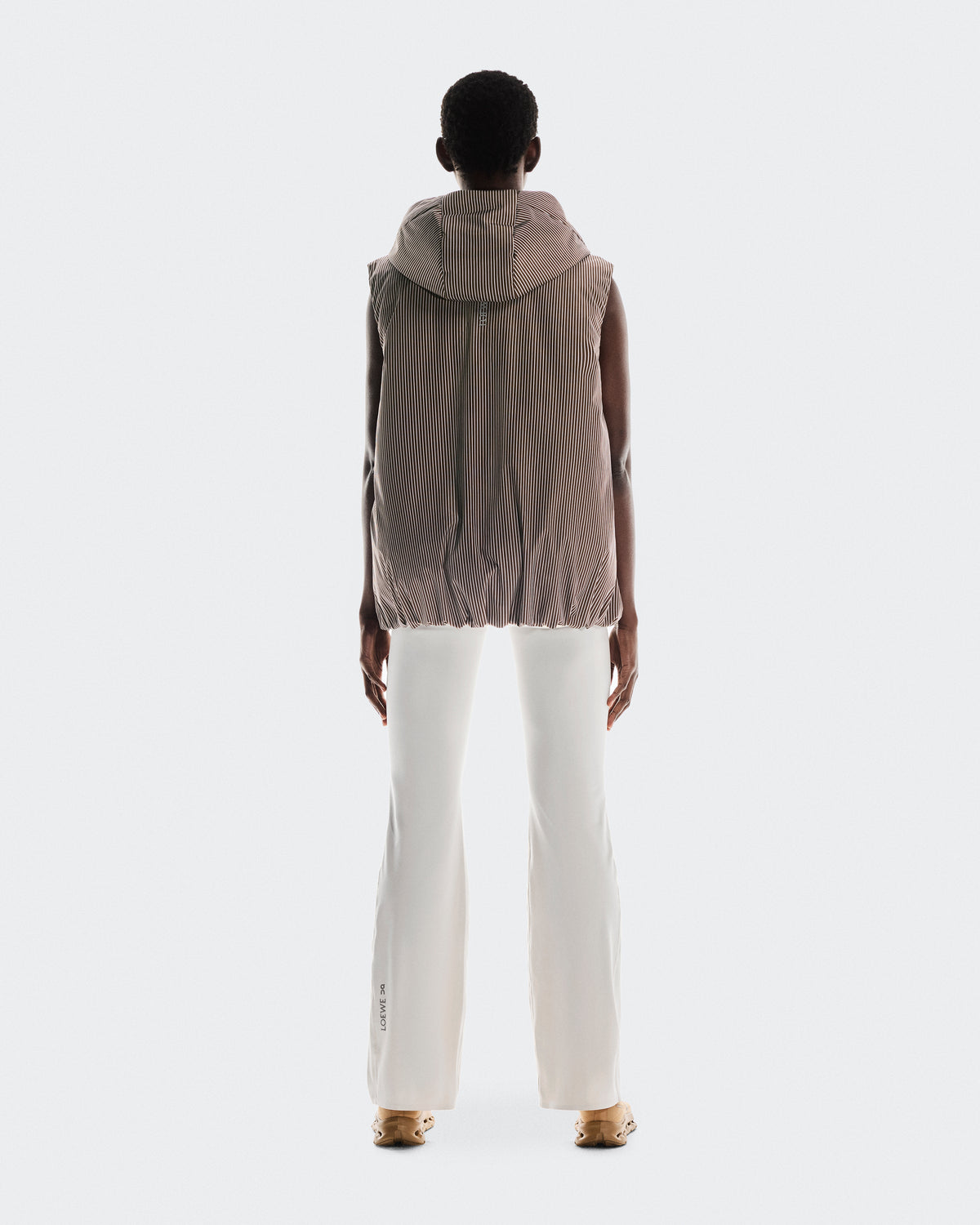 On Puffer Vest Loewe Brown | Pink
