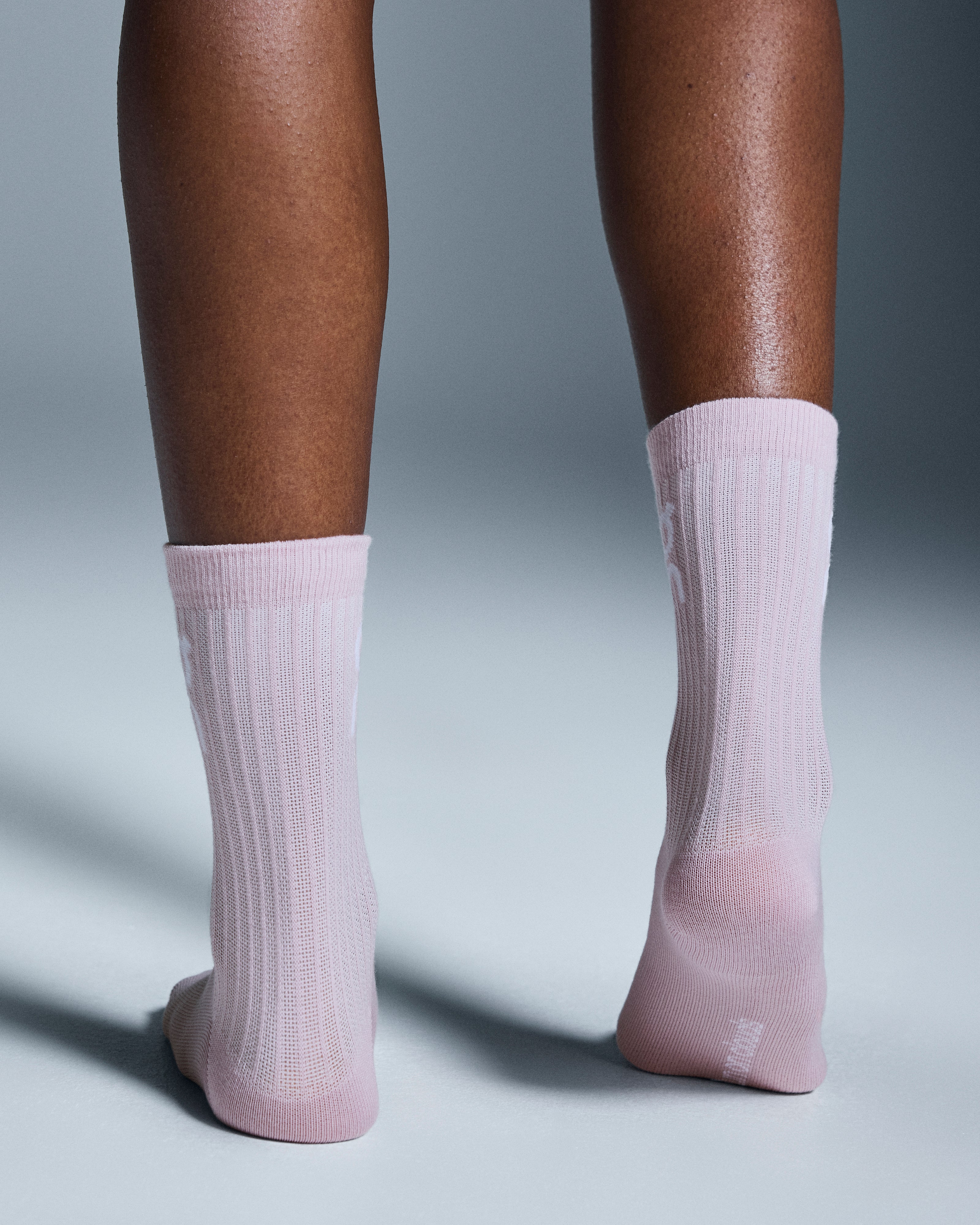 On Logo Sock High 3P Mauve | Raspberry