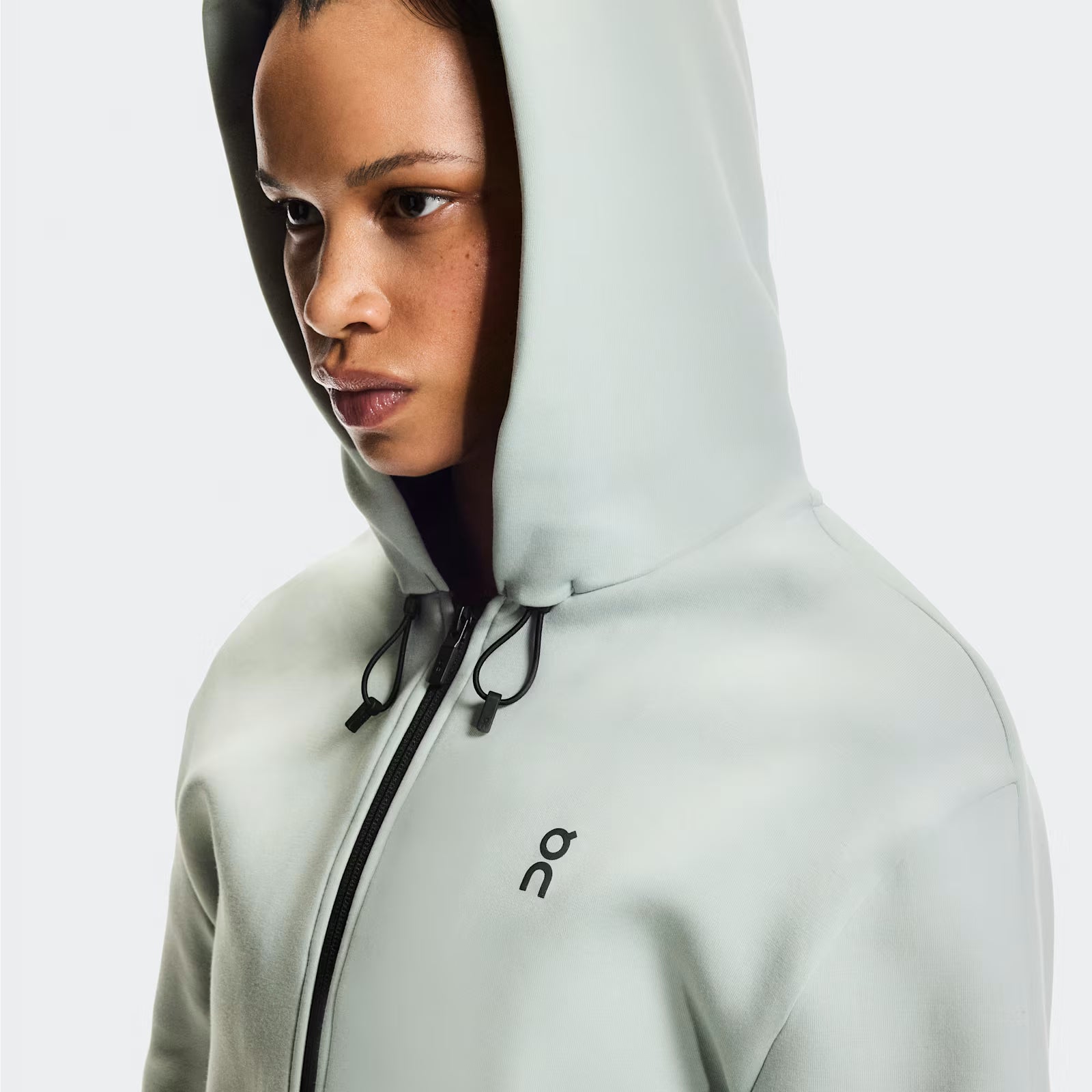 On Focus Tech Zip Hoodie Mineral (Women'S)