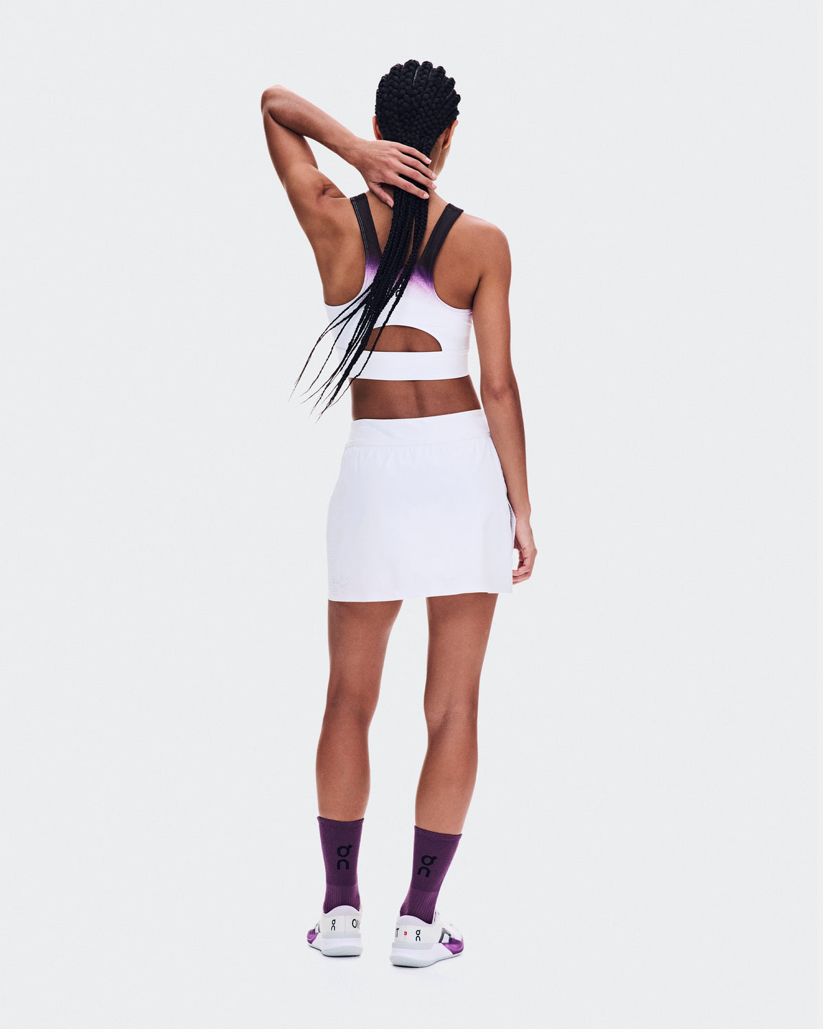 On Court Crop Top Swing White | Cassis (Women'S)