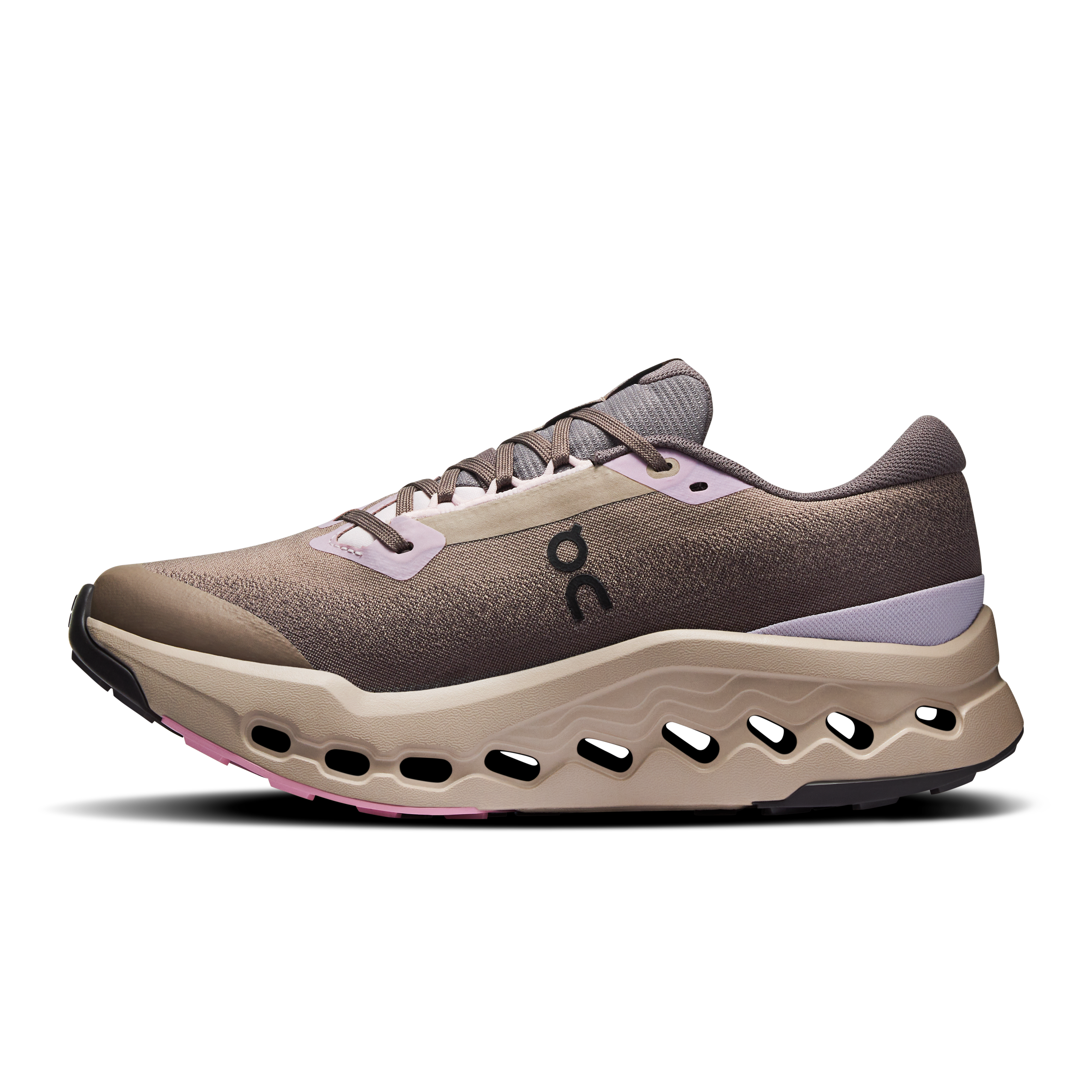 on running cloudsurfer trail 2 waterproof cinder desert (women's)