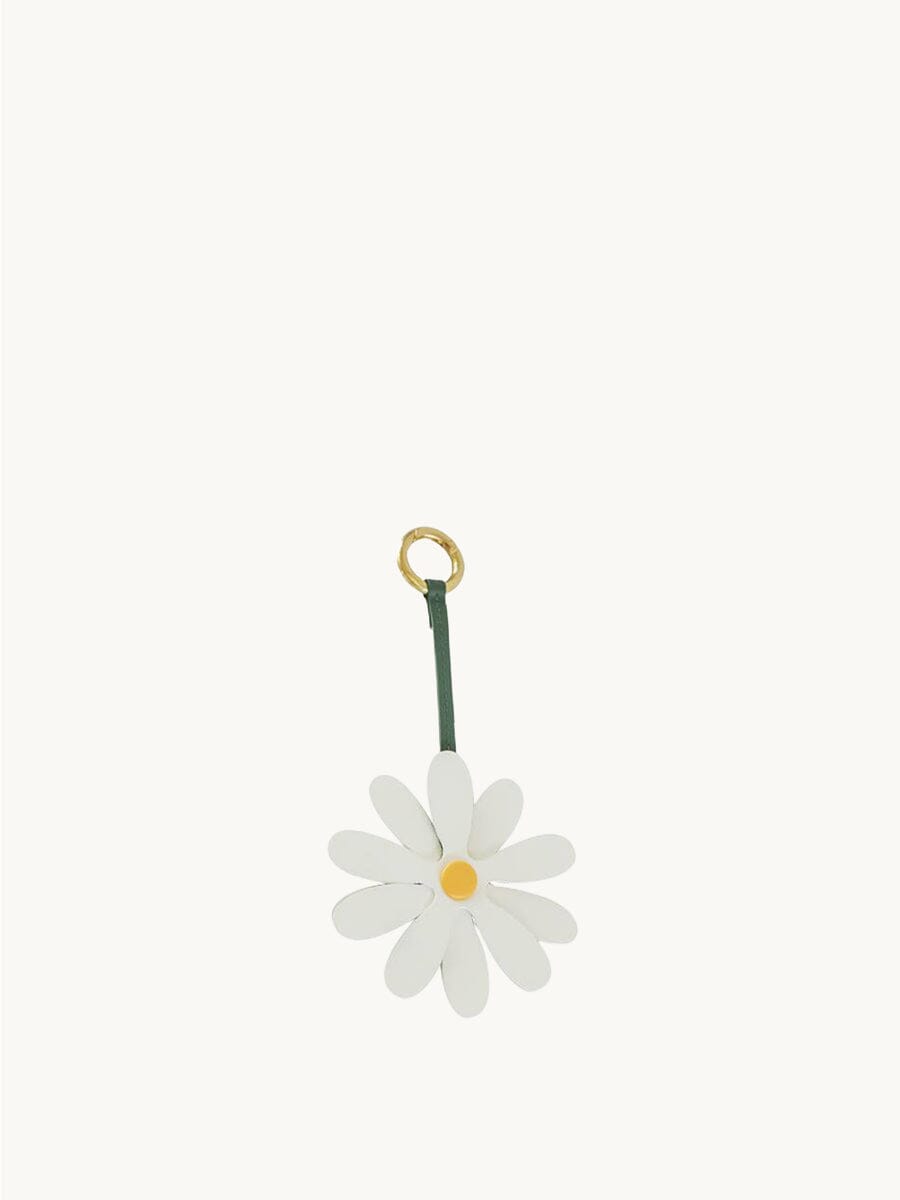 Songmont Leather Daisy Charm White