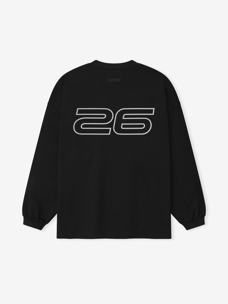 Essentials Ponte 90S Long Sleeve Tee Vintage Black