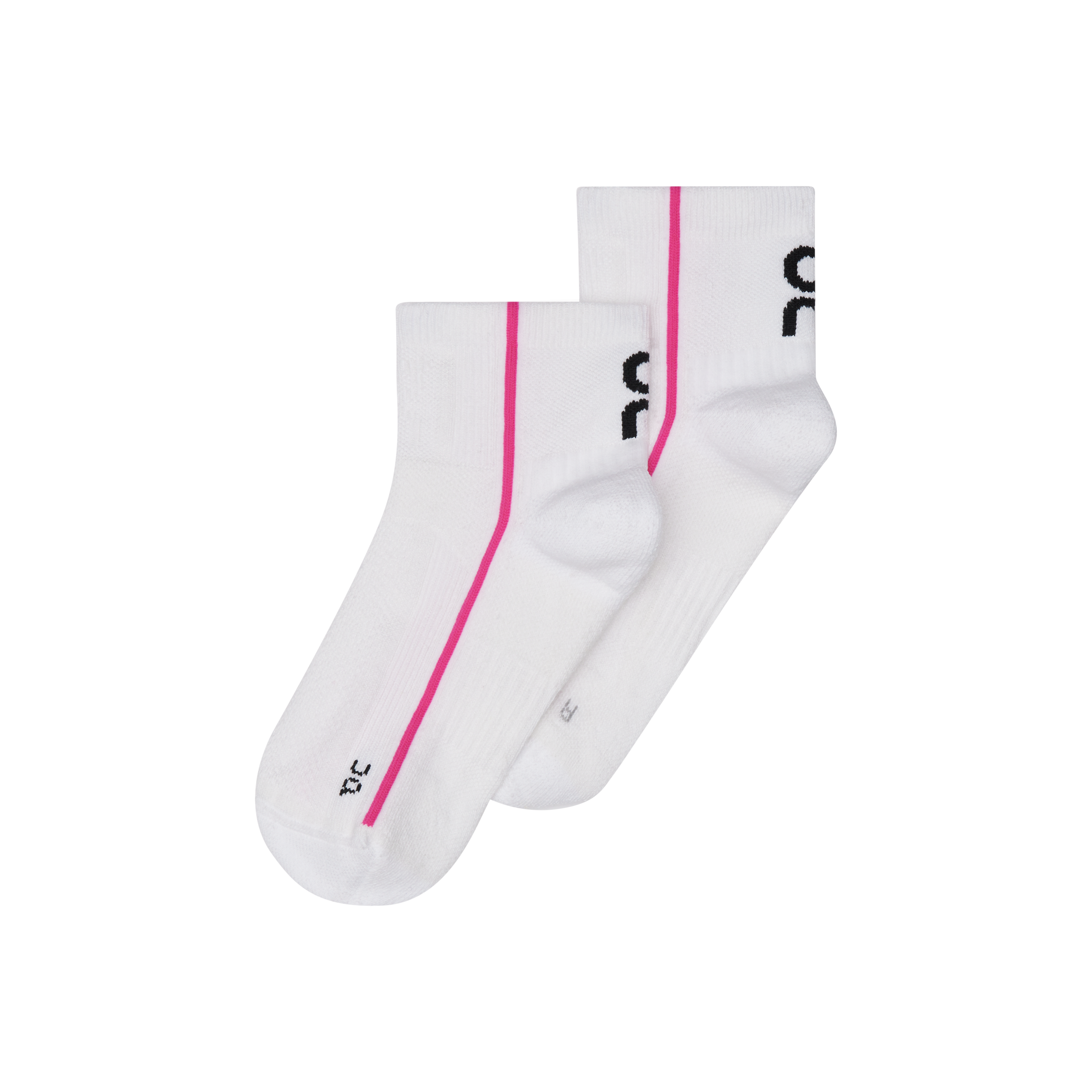 On Court Sock Mid White | Pink