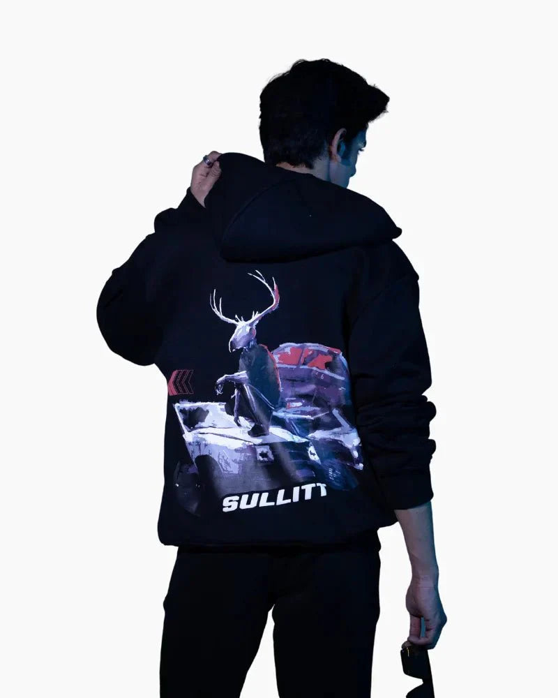DEER DRIVE ZIPPER HOODIE