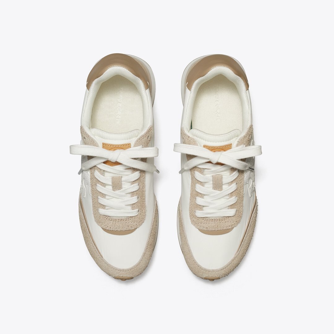 Tory Burch Destiny Trainer WHITE / WHITE / AVOLA