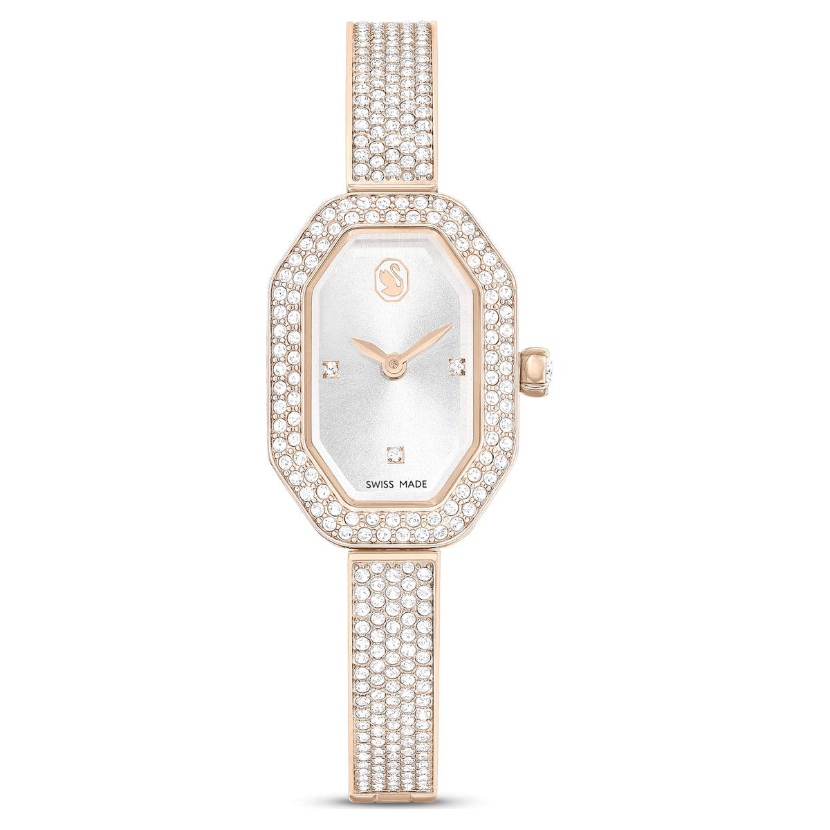 Swarovski Dextera Bangle Watch Swiss Made Metal Bracelet Gold Tone Champagne Gold-Tone Finish SW5672987