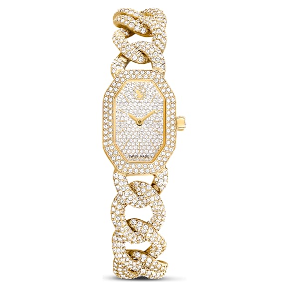 Swarovski Dextera Chain Watch Swiss Made Crystal Bracelet Gold Tone Gold-Tone Finish SW5668854