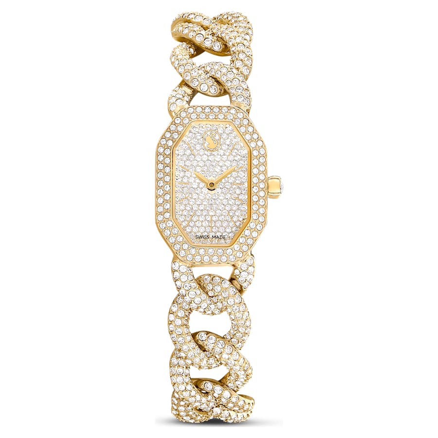 Swarovski Dextera Chain Watch Swiss Made Crystal Bracelet Gold Tone Gold-Tone Finish SW5668854