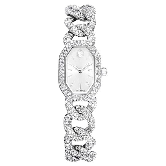 Swarovski Dextera Chain Watch Swiss Made Crystal Bracelet Silver Tone Stainless Steel SW5668899