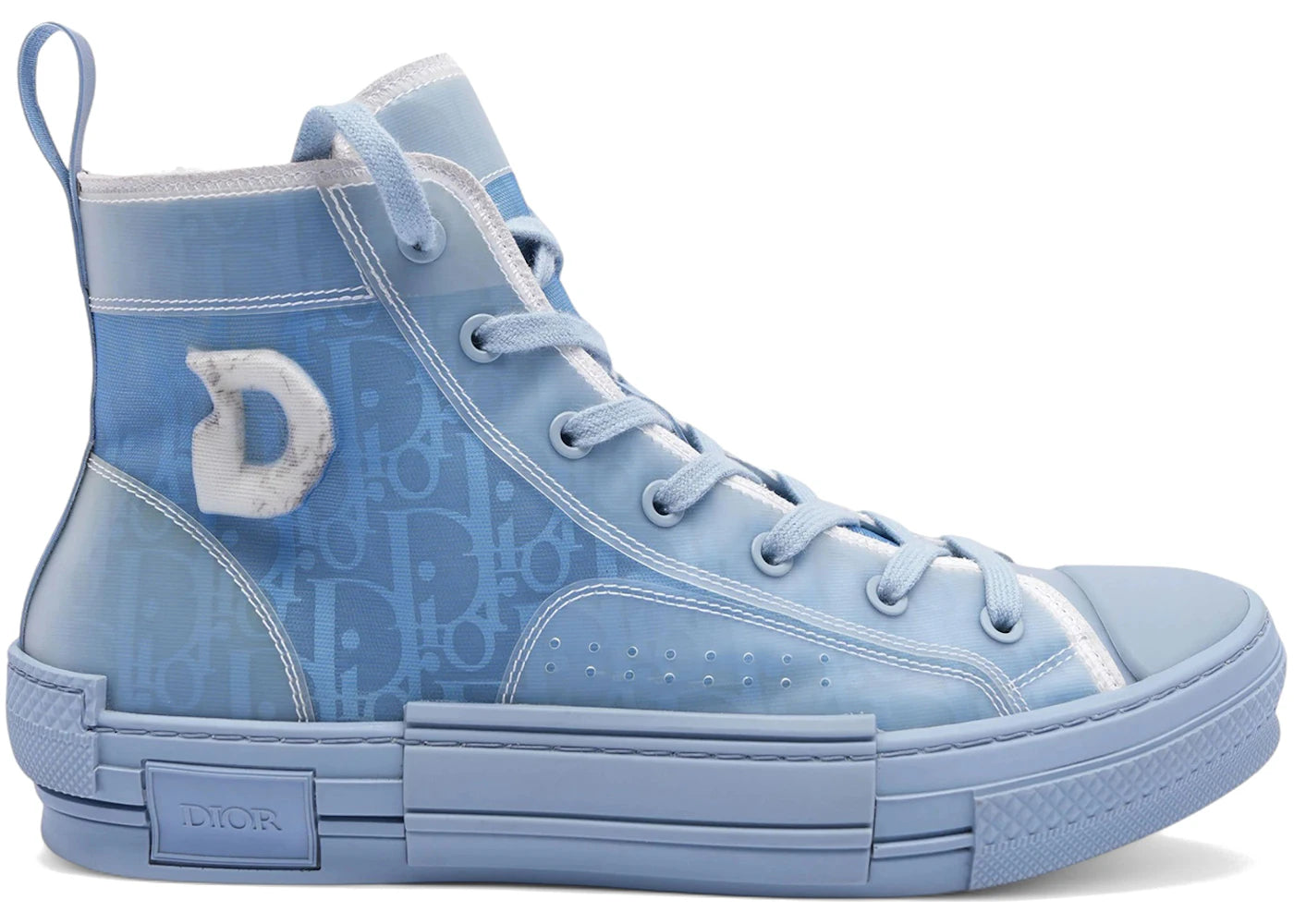 dior b23 high top daniel arsham light blue