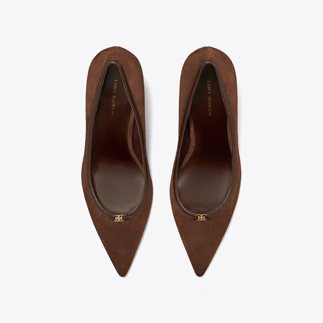Tory Burch Double T Buckle Pump DARK COCOA / DARK COCOA
