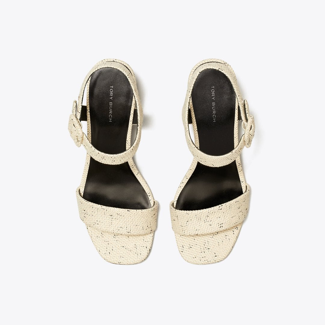 Tory Burch Double T City Sandal GRAIN
