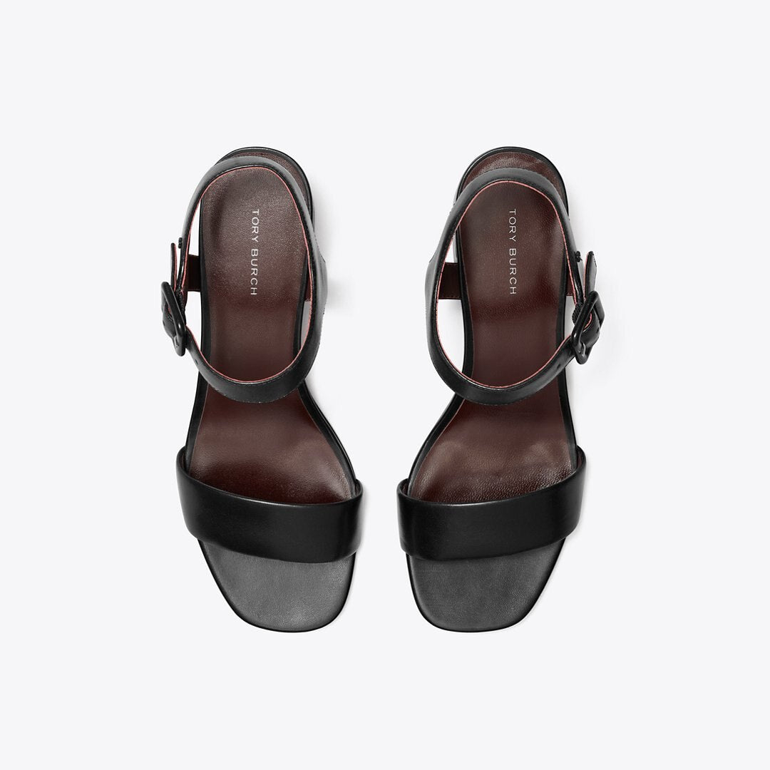 Tory Burch Double T City Sandal PERFECT BLACK