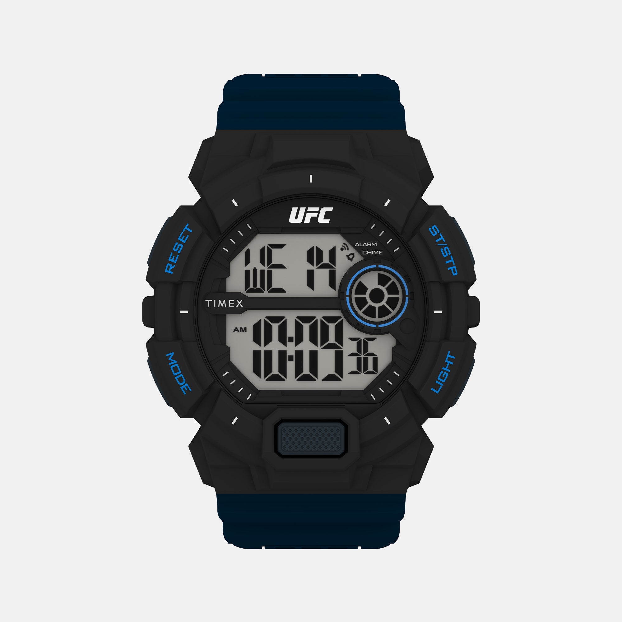 Timex Ufc Men Quartz Grey Dial Digital Resin Watch Tw5M535000D
