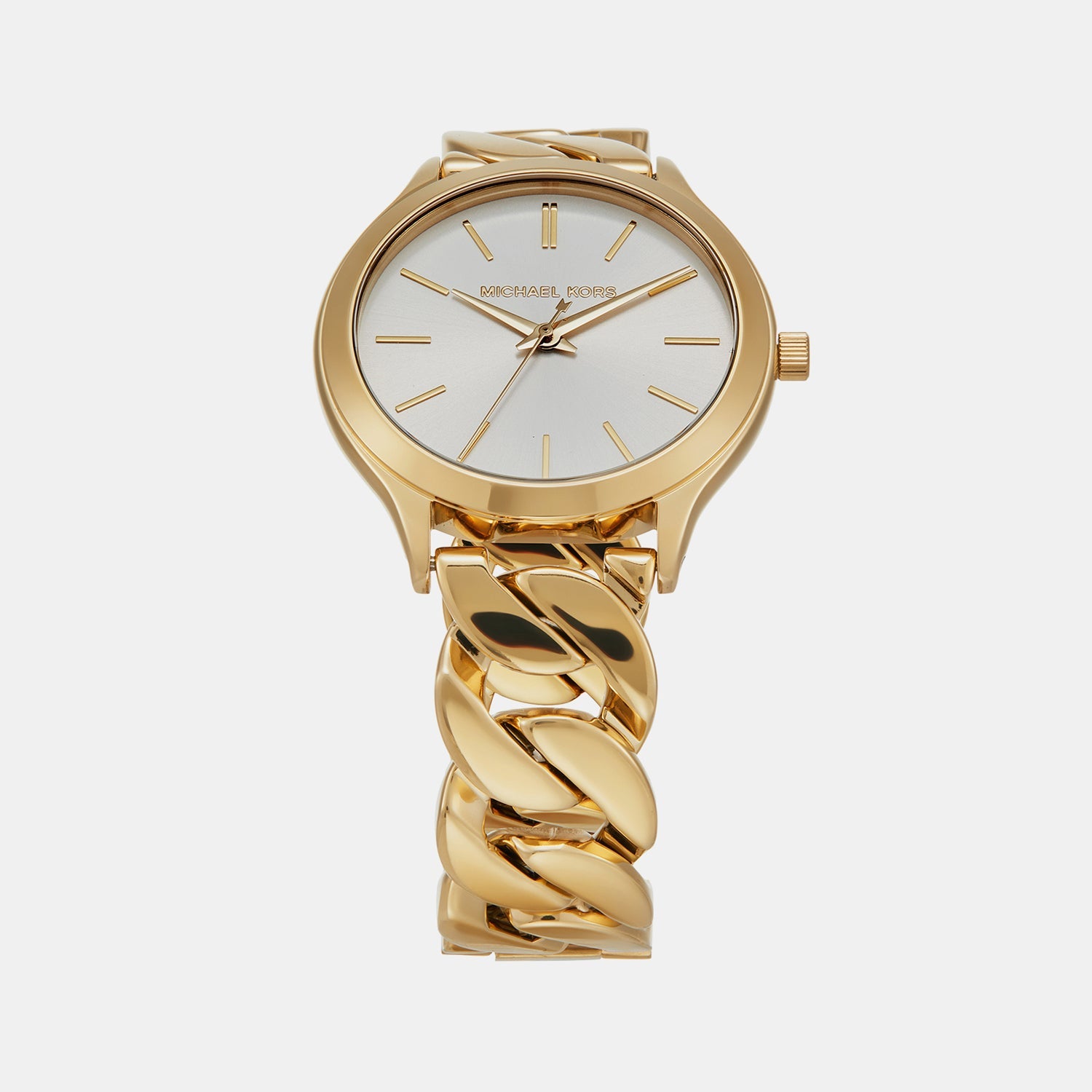 Michael Kors Runway Women Quartz White Dial Analog Stainless Steel Watch Mk7472