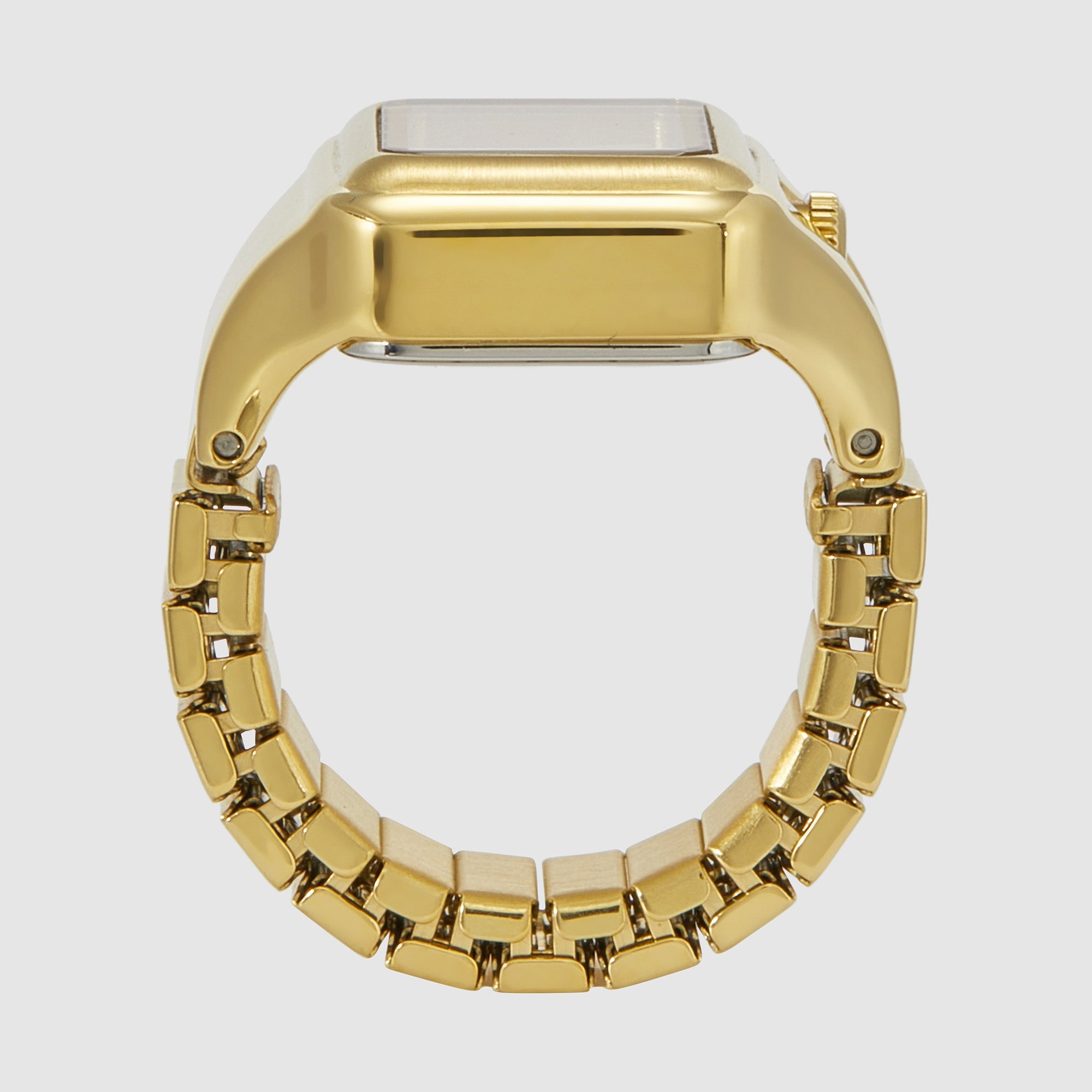 Fossil Raquel Watch Ring Women Quartz Gold Dial Analog Stainless Steel Watch Es5343