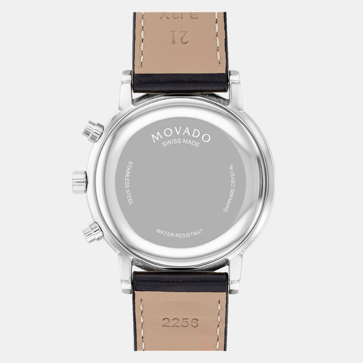 Movado Museum Classic Men Quartz Black Dial Chronograph Stainless Steel Watch 607778